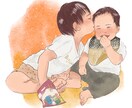 何年後も見返せる優しいタッチの似顔絵をお描きします お子様の成長記録をアイコンや贈り物で笑顔溢れる毎日に◎ イメージ4