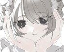 ふんわり萌え系の女の子イラストを制作いたします 気軽にご依頼いただける腰上簡易イラスト・SDイラスト イメージ1