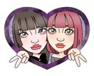 上半身の可愛い似顔絵をお描きします 何にでも使える！記念に一枚どうですか？ イメージ1