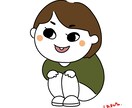 似顔絵アイコン“しゃがみにんげん”つくります 親しみやすく、愛されやすく、あなたをデフォルメしちゃいます！ イメージ9