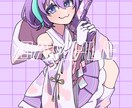 カラフルで目を引くイラスト描きます アイコン、立ち絵、サムネイルなどに！ イメージ10