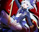 儚くて綺麗なイラストを描きます 背景ありも可能！宝石のような透明感をお届けします イメージ3