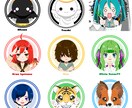 創作キャラや動物をロゴアイコン風イラストにします アイコンや、キャラクター紹介にピッタリ！！ イメージ9