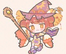 商用◎ミニキャラ/シンプルでゆるめなタッチ描きます 2頭身、アクリルキーホルダー、グッズ、サムネ、複数依頼可能 イメージ4