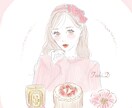 大人可愛いふんわりおしゃれなアイコンお描きします 名刺やSNSアイコンにご使用いただけます♪ イメージ4
