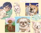 大切なペットのイラスト制作します 飼い主様と一緒のイラストもok！ イメージ1