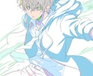 アニメ塗り＋原画風塗り｜同線画で2枚納品します 絵柄寄せ可能！破格の値段で高クオリティのイラストを納品！ イメージ3