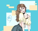 シンプルでオシャレなイラストを描きます SNSアイコンや投稿の表紙などに！ イメージ4