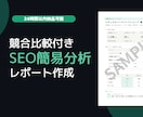 競合比較付SEO簡易分析レポート作成します 「競合3社との差がわかる」SEO現状診断レポートを作成します イメージ1