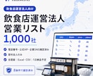 飲食店運営法人リスト1000社を納品します 電話・公式HP・企業SNS付き｜8条件で選別済み イメージ1