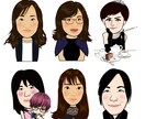 写真をもとに★２頭身似顔絵お描きします 店舗名刺やSNSのアイコンなどなど イメージ2