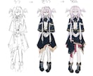 キャラクターデザイン、立ち絵を制作します あなたの入れたい要素からキャラクターをデザイン、制作します。 イメージ3