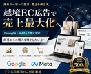 越境EC広告の運用改善・運用代行いたします 実運用ROAS500%｜配信してるだけから脱却し売上最大化へ イメージ1