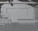 配信用の背景3D素材作成します あなただけのお部屋作成してみませんか？ イメージ2