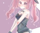 SNS用のアイコンやヘッダー描きます きらきら可愛いイラスト描きます♡今なら小物オプ1点無料‼️ イメージ2