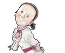 出来るだけ全身を漫画風に描きます 漫画風な丸みのある似ても似なくても似顔絵です。 イメージ5