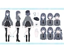 Live2d用パーツ分けイラスト描きます パーツ分け込のV用キャラクターデザインを制作します！ イメージ5