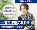 最短当日納品！プロ品質のナレーションをお届けします 元芸人×伝達力｜一言で印象が変わる低音ナレーション イメージ1