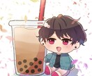 納期早めOK！デフォルメアイコン描きます 配信者さま、創作キャラ、夢主、代理ちゃんなど描きます！ イメージ1