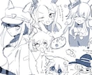 簡易の詰め込みイラスト描きます ラフ提出・修正なしの完全おまかせ イメージ3