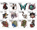 選べる！タトゥーイラストでアイコンを作成します 全70種類！短期納品！お好みのイラストをアイコンに！ イメージ4