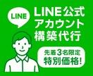 LINE公式アカウントの作成を代行します 【先着3名！】特別価格でLINE公式アカウントを作成します イメージ1