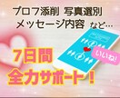 7日間全力サポート！マッチングアプリお手伝いします 婚活無双しアプリ婚した私がプロフ/メッセージ等全てサポート！ イメージ1