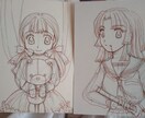 オリジナルの漫画やアニメ等の様な1枚絵を描きます 漫画や、アニメの様な見開きの1枚絵のキャラクターの様な絵 イメージ2