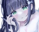 厚塗りでかわいい女の子のSNSアイコンを描きます 儚い・ダークめな彩度低めの雰囲気が得意です◎ イメージ1
