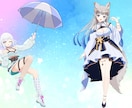 キャラデザ～モデリングまで制作いたします 可愛い女の子や中性的な男性を描くのが得意です！ イメージ9