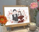 お花のような繊細で上品なイラストをお描きします 結婚式/似顔絵/ウェルカムボード/水彩風/ウェディング イメージ1