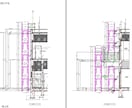 建築工事における仮設計画図及び足場施工図を描きます 『足場の設置届け』に関する書類も同時に作成可能です！ イメージ7
