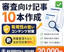 アドセンス審査向けの記事10本を作成します 有用性の低いコンテンツ対策。再審査落ちなら10記事追加無料 イメージ1