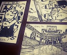 ポストカードに筆ペンで風景画を描きます ご家族やご友人へのプレゼントに是非♪ イメージ3