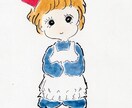 手描きでメッセージカードなどを描きます 手描きなので一点ものです。ほんわかイラストになります。 イメージ3