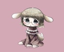 描き込まれた線画の可愛いイラスト制作します アナログ感のある線画でキュートやポップ、雰囲気のある絵も！ イメージ2