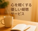 心を軽くする優しい傾聴サービスをします 安心できる空間で、あなたの話をじっくりお聞きします イメージ1
