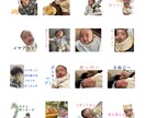 お写真からかわいいLINEスタンプ作成します お子様・お孫様・ペットのお写真を活かしてスタンプ作成します イメージ1