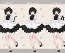 商用利用可！ねこメイド販売します 動画制作や挿絵、TRPGのお供に使える豊富な差分付き！ イメージ2