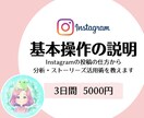 Instagram基本操作を3日間、教えます 初心者大歓迎！操作や分析、稼ぎ方、運営方法など イメージ1