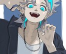 かっこいいアイコンやサムネイルイラストお描きします SNSアイコンや歌ってみた、1枚絵を厚塗りで描きます！ イメージ2