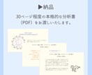 30ページ超えのあなたの「一生使える取説」作ります 仕事や恋愛・性格などの基本構造全14項目＋＠でしっかり分析！ イメージ6
