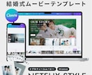 ネトフリ風 結婚式ムービーテンプレを提供します 【Canva】で自作可能なプロフィールムービー！ イメージ2