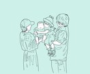 線画 アイコン 描きます シンプル スタイリッシュ 人と被らない アイコンなどにどうぞ イメージ2