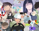 配信・サムネ向け集合イラスト描きます 相談しながら製作します。人数追加もOKです イメージ2