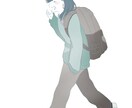 あなただけのSNSアイコン制作いたします シンプル可愛いイラストで自分のSNSを表現してみませんか イメージ2