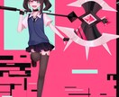 可愛い女の子の全身立ち絵描きます A4サイズ300dpiのサイズになります。 イメージ2