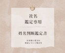 ビジネスの開運の鍵を握る社名のセレクトを致します ビジネス運をアップするに相応しい社名はどれか鑑定します イメージ1