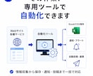副業・物販のWeb作業を専用ツールで自動化します 商品リサーチ・情報収集・転記・監視・投稿作業をまとめて効率化 イメージ3