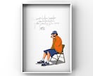 オシャレなイラストに英字などを組み合わせます ポップなイラストに手描きのレタリングの文字組み合わせ イメージ4